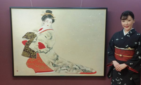 中西麻莉子　美人日本画家　個展　日本画