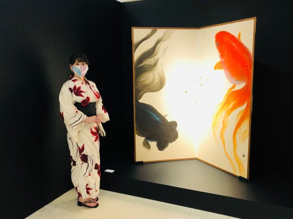 金魚柄の浴衣で行ってまいりました♡8月30日（SUN）までなのでお急ぎ