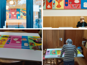 【DEAN & DELUCA】『ART CANVAS PROJECT』 | 染色家・柚木沙弥郎さんによる唯一無二の切り絵アートワークがカフェコレットマーレの１周年記念に設置