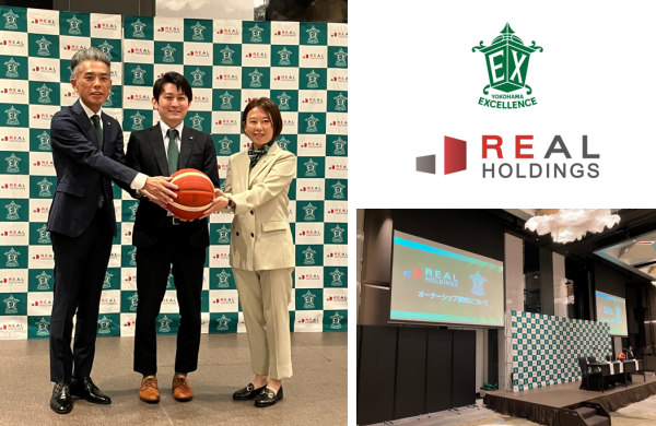 【横浜エクセレンス】経営体制変更のお知らせ 横浜エクセレンス 2025年7月15日 12時00分 4 日頃より横浜エクセレンスへのご支援・ご声援いただきまして誠にありがとうございます。 この度、株式会社リアルホールディングスが横浜エクセレンスへ資本参画することになり、横浜エクセレンスは株式会社リアルホールディングスの子会社になりましたのでお知らせいたします。 新経営体制 (1) 株主構成 ＜旧・株主構成＞ 山口 功一郎(筆頭株主) 株式会社リアルホールディングス 株式会社加藤製作所 ＜新・株主構成＞ 株式会社リアルホールディングス(筆頭株主) 山口 功一郎 株式会社加藤製作所 (2) 役員体制 ＜新・役員構成＞ 代表取締役社長 桜井 直哉 取締役 倉田 広一 取締役 今村 洸太 取締役 萩原 祐一(株式会社リアルホールディングス) 取締役 中村 絵美(株式会社リアルホールディングス) 取締役 熊倉 俊博(株式会社リアルホールディングス) 取締役 中井 宏樹 取締役 山田 好秋(株式会社加藤製作所) 監査役 土屋 一郎 経営体制変更の目的 横浜エクセレンスが「B.LEAGUE PREMIER」への参入、日本一のクラブになるため、そして横浜エクセレンスが横浜市で継続して発展していくため。 経営体制変更の経緯 横浜エクセレンスは、ホームタウンを移転し地域の皆様に支えられ4年が経ちました。2026年のB.革新をはじめ、急速に成長するBリーグの中で、事業成長を図ることは必要不可欠でした。 そのような状況の中、横浜エクセレンスの「スポーツを通じてたくさんの人を笑顔に」という企業理念と横浜市での地域連携活動やリーグ戦を闘う姿に共感いただきました。同じ志を持ったオーナー企業と共にクラブの発展に向けてともに歩んでいくことになりました。 株式会社リアルホールディングスについて リアルホールディングス｜コーポレートサイト (※外部リンクとなります。) 株式会社リアルホールディングスは首都圏「東京、神奈川、千葉、埼玉」を中心に住まいの提供やライフスタイルを創造する事業です。 「分譲住宅、不動産仲介・収益不動産・建築請負・ソリューション事業・投資業・飲食業・エンターテイメント業」をグループにて一貫体制で行っています。 株式会社リアルホールディングスの中核企業にあたる株式会社リアルは横浜で創業し、地域の方々に支えていただき数多くの実績と信頼を築いてきました。その後、業務拡大に伴い一大グループを構築しより一層地域や社会に貢献できように日々努めています。 また、事業を通じた社会課題解決により、あらゆるステークホルダーから信頼される経営の実現を目指しています。 株式会社リアルホールディングス 代表取締役社長 桑原真 コメント このたび、横浜エクセレンスのオーナー企業として 新たなスタートを切ることとなりましたリアルホールディングス代表の桑原です。 横浜エクセレンスという、地域に愛される存在を核とすることで 私たちリアルホールディングスグループ全体の事業をも、この横浜でさらに成長させていく、 そのような、持続可能な関係を目指してまいりたいと思っております。 例えば、私たちの本業である不動産事業においては、 『エクセレンスのある街』として、そのエリアのブランド価値を高めていく。 リアルホールディングスグループ各社が提供する様々なサービスを ファンの皆様の暮らしに寄り添う形でご提供していく。 チームの成長と、私たちの事業の成長が、両輪となって加速していく。 これこそが、私たちの考える『事業を通じた地方創生』の、理想の姿です。 しかし、この大きな相乗効果も、チームが強く魅力的でなければ始まりません。 ですから、私たちが今、全精力を傾けるべき当面の、そして最大の目標はただ一つです。 それは、このB2リーグで圧倒的な結果を出し優勝を勝ち取ること。 今、私たちが立っているこの場所で、まずは揺るぎない強さを示すこと。 それが、これまでチームを支えてこられたファンの皆様、 そしてこれから応援してくださる全ての皆様への、何よりの誠意であり、 信頼への第一歩であると信じています。 その先に、私たちはもちろん「B.LEAGUE PREMIER」への参入を明確に見据えています。 先ほど申し上げた事業シナジーを最大限に発揮し、 売上規模、集客力といったプレミアが求める基準を着実にクリアしてまいります。 アリーナにつきましても、クラブの成長段階に応じて、 横浜市様と連携し、将来の最高の舞台を追求してまいります。 そうして一歩一歩、横浜の皆様と共に階段を駆け上がり 私たちの最終目標である『2035年、B.PREMIERでの年間チャンピオン』の座を 必ずやこの横浜にもたらすことを目標としております。 私たちのこの挑戦は、クラブだけの挑戦ではありません。 エクセレンスが強くなることで、街が活気づく。 街の応援が、エクセレンスをさらに強くする。 これは、横浜の皆様と共に、街の価値を高め、未来への夢を共有する、 壮大な『街づくり』のプロジェクトなのです。 横浜エクセレンスの未来に、どうぞご期待ください。 株式会社横浜エクセレンス 代表取締役社長 桜井直哉 コメント この度、横浜エクセレンスはリアルホールディングスグループの一員となりました。 桑原オーナーはじめ関係者の皆様にこの場をお借りして改めて御礼申し上げます。 桑原オーナーのコメントにもございましたが、 2035年の日本一という目標を共に掲げております。 僕たちが日本一になることは、横浜が盛り上がり、さらなるにぎわいを作り出す。 その一助となると考えています。 この目標を達成するのは簡単でなく、乗り越えていかなければいけない課題は多いですが、クラブとして歩みを止めず着実に成長して参ります。 中長期的な目標はありがらもひとつずつ課題を乗り越える必要があります。 まずは今シーズンB2の舞台で粘り強く戦い結果を残していくこと。 そして2026-27シーズンから始まる新リーグではいち早く「B.LEAGUE PREMIER」への参入を目指します。 「B.LEAGUE PREMIER」へ参入するためには、売上12億円・平均入場者4,000名を達成しなければなりません。 今回、横浜に本社を構えますリアルホールディングスのグループとなったことにより より一層徹底的に地域と連携した活動を行うことができると思っております。 エクセレンスの認知 そしてファンベースが拡大し、売上や平均入場者数の課題をクリアしていく。 2035年の日本一を達成するために やはり私たちが行うことは地域連携に詰まっているのだと考えています。 この度新しいスタートとなりますが、皆様と紡いで参りましたエクセレンスの歴史は引継ぎながら、リアルホールディングスグループの一員となりさらに成長を加速して参ります。 そして2035年、日本一となる姿を皆様と共に喜べるよう 引き続き今後の横浜エクセレンスへのご支援・ご声援を何卒よろしくお願い申し上げます。 記者会見の様子 2025年7月14日(月)に本件に関する記者会見を行いました。 その会見の様子は後日横浜エクセレンス公式YouTubeにて公開予定です。