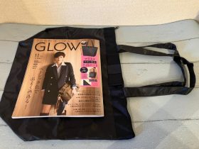 プラステ リボン付き 上品トート GLOW１１月号付録感想口コミレビュー宝島社　