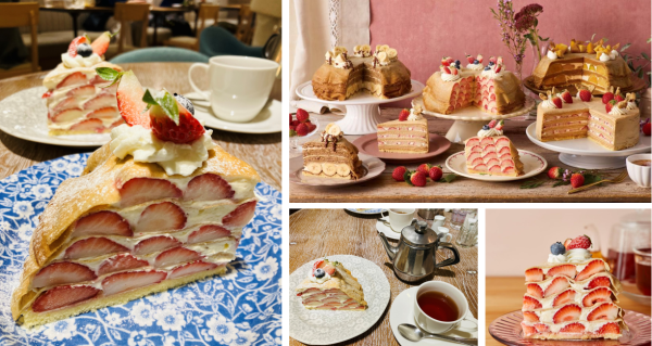 アイビーカンパニー株式会社（本社：東京都渋谷区千駄ヶ谷／代表取締役社長　塚田龍平）が運営するアフタヌーンティー・ラブアンドテーブルは、甘酸っぱい苺を存分に楽しめる「苺のミルクレープ」、「ストロベリーミルクティーのミルクレープ」など冬限定のミルクレープを、2025年12月26日（金）から順次発売します。